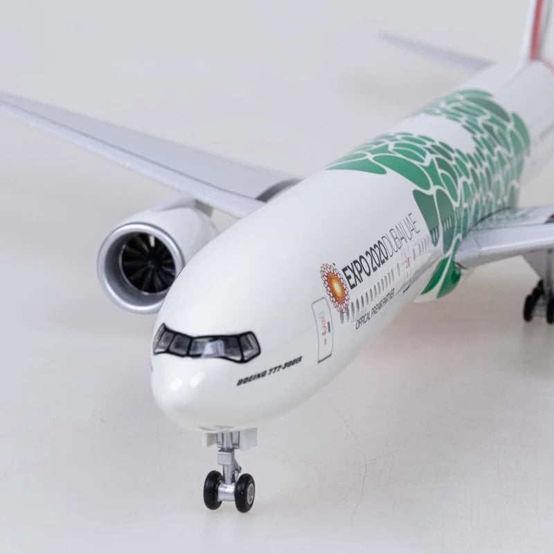 47cm 1/160 Scale Resin Diecast United Arab Emirates Boeing 777 Plane Model Airplane Model Aircraft Model