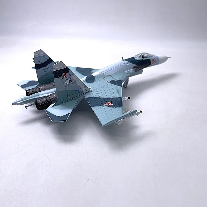 1/100 Scale Su35 Alloy Model Russian Fighter SU-35 Aircraft Model Plane