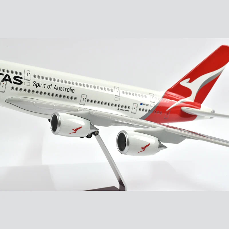 46cm QANTAS Air bus A380 Plane Model Airplane Model Aircraft Model 1/160 Scale Diecast Resin Airplanes Planes