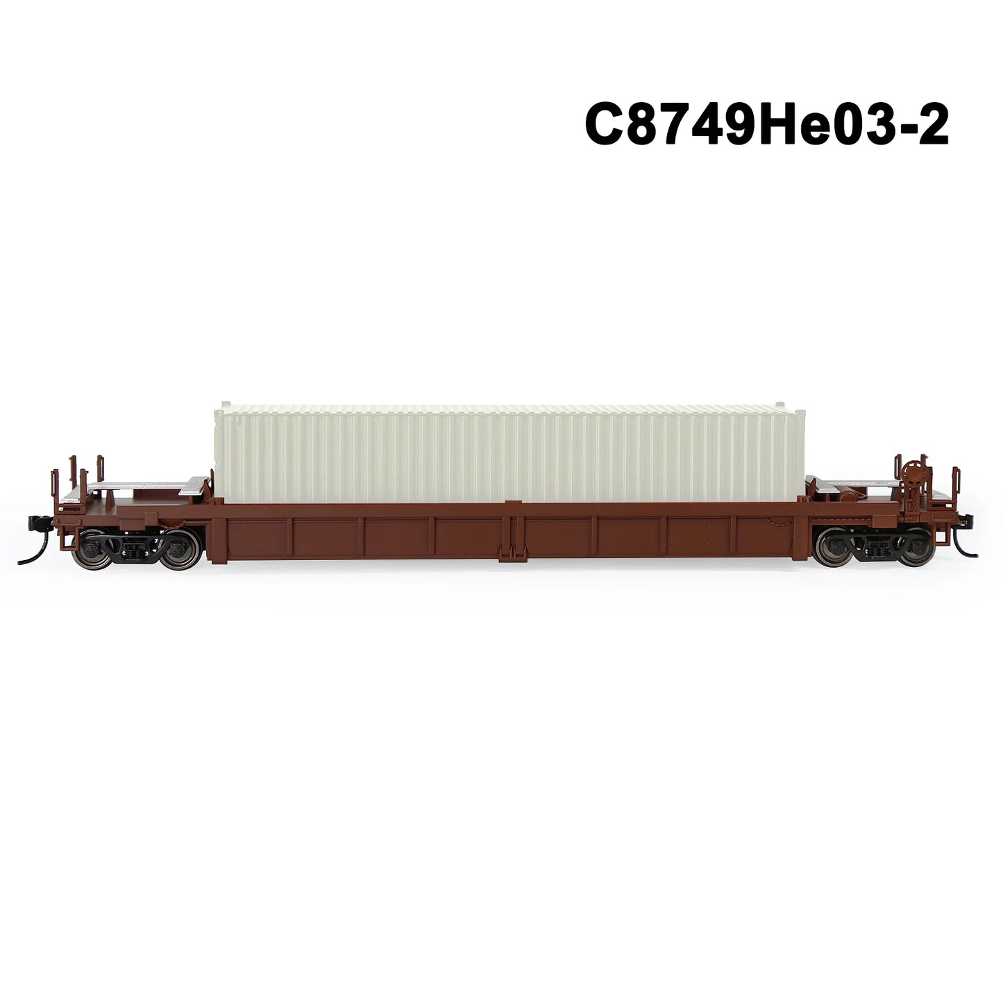 Evemodel 1 Set HO Scale 1:87 Well Car with Container Model Railway Wagons Model Train Freight Car C8749