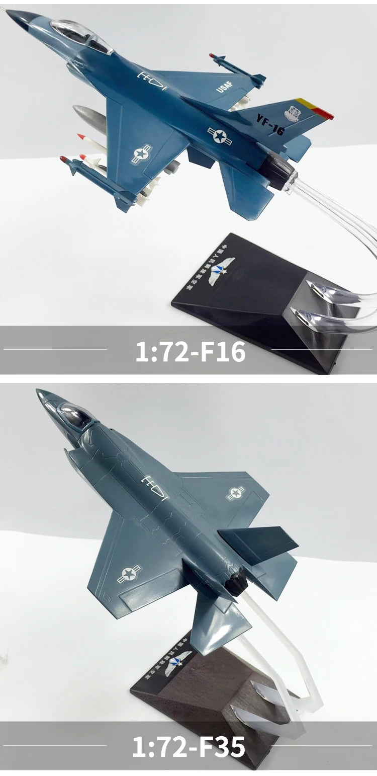 1/72 Scale plastic Fighter F-20 MiG 29 SU-35 Flying Leopard F117 F22 Multi-fighter Airplane Model Aircraft