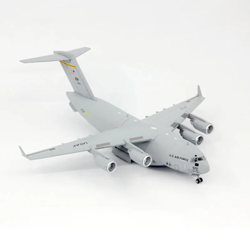 1/200 Scale Alloy Model Diecast Aircraft Model USAF C-17 Globemaster III Tactical Military Transport