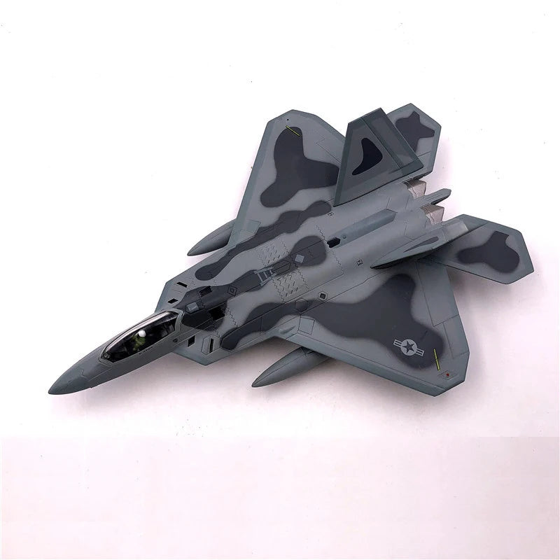 Aircraft Plane model 1/100 Scale Alloy Fighter F-22 US Air Force Aircraft F22 Raptor Model Toys Children Kid Gift for Collection