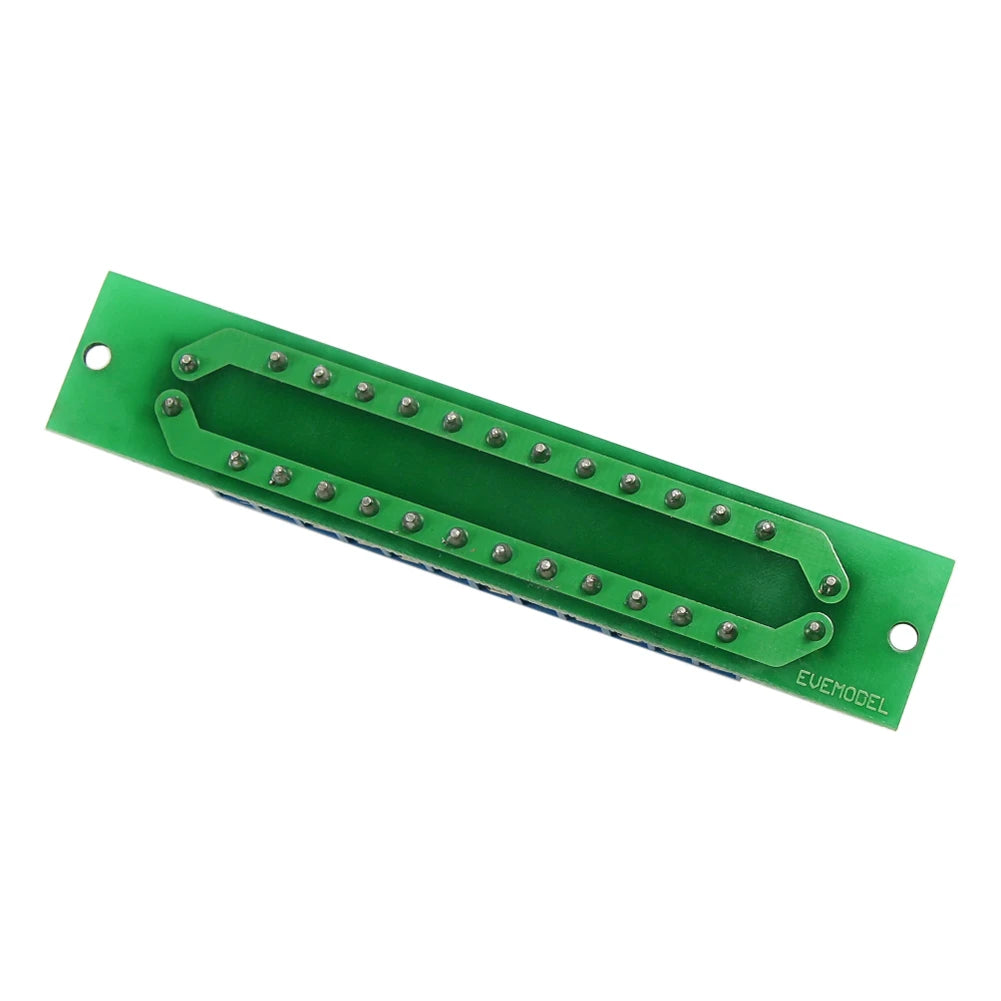 Evemodel 2 Units Double-Layer Power Distribution Board 2 Inputs 2 X 13 Outputs for DC AC Voltage PCB007