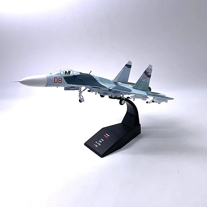 1/100 Scale Su35 Alloy Model Russian Fighter SU-35 Aircraft Model Plane