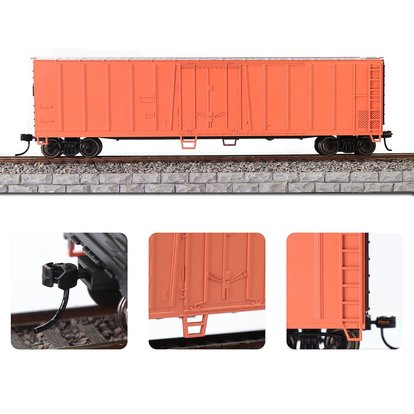 Evemodel Train HO Scale 1:87 50' Steel Reefer Car Rolling Stock C8750