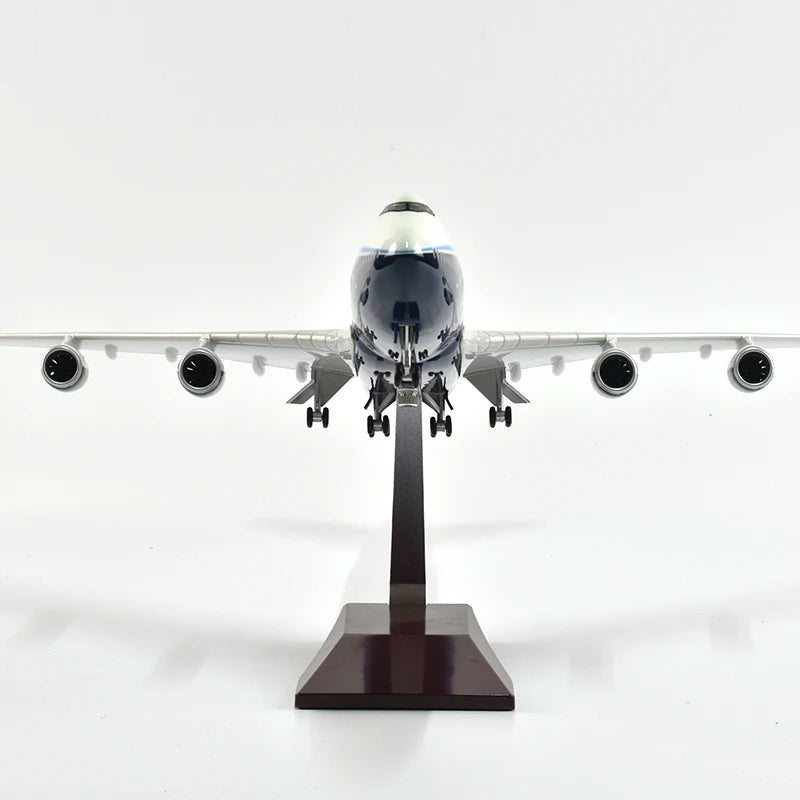 46cm Original Boeing 747 Plane Model Airplane Model Aircraft Model 1/160 Scale Diecast Resin Airplanes Planes W Light