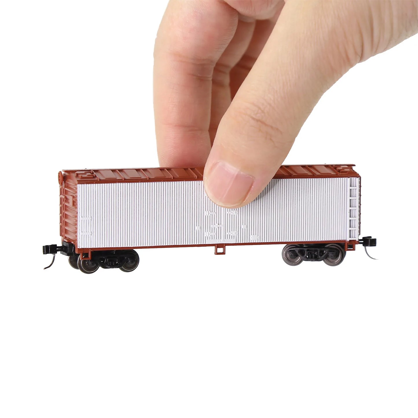 Evemodel 1pc Model Railway N Scale 1:160 40' Woodside Reefer 40ft Boxcar Rolling Stock Freight Car C15016