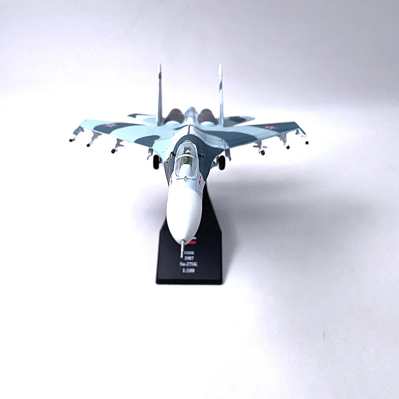 1/100 Scale Su35 Alloy Model Russian Fighter SU-35 Aircraft Model Plane