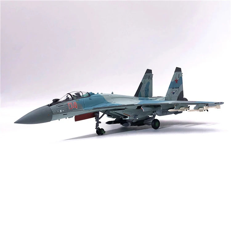 Aircraft Plane model 1/100 Russian Air Force fighter Su 35 airplane Alloy model diecast 1:100 metal Planes