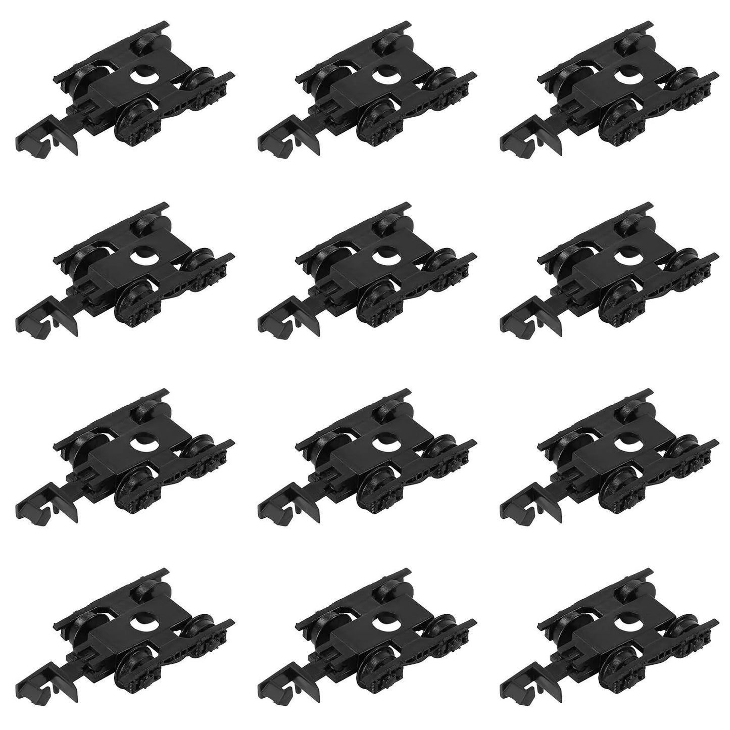 Evemodel HP23N 12pcs N Scale 1:160 POM Bogies with Couplers 36" Plastic Wheelsets