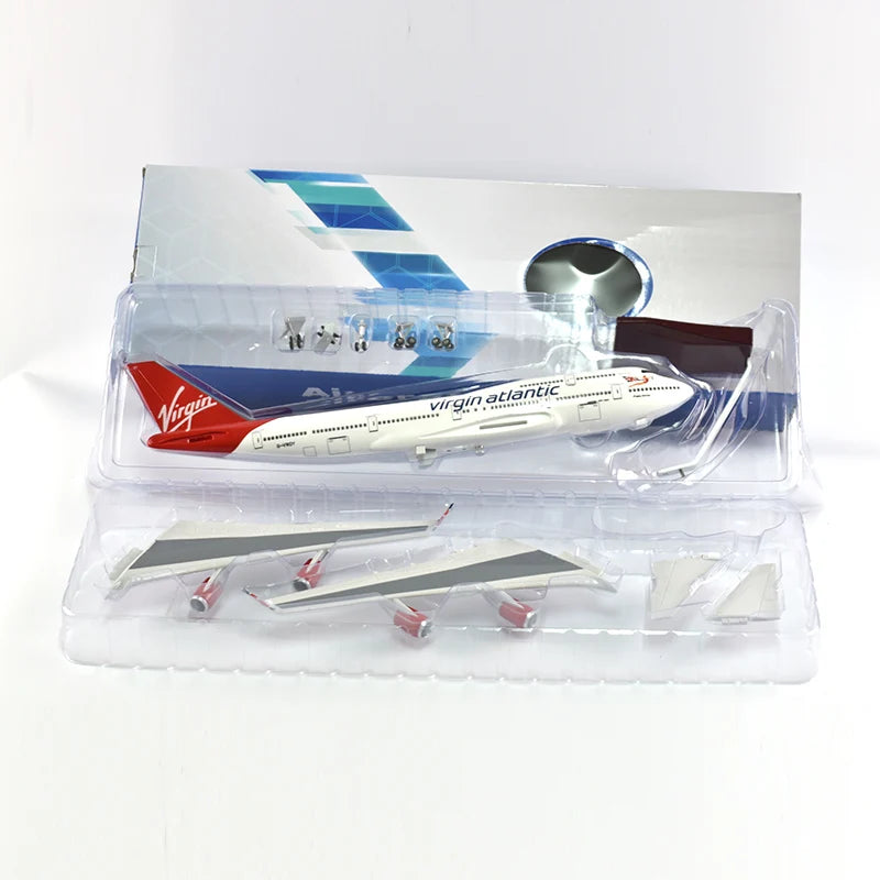 46cm Virgin atlantic Boeing 747 Plane Model Airplane Model Aircraft Model 1/160 Scale Diecast Resin Airplanes Planes