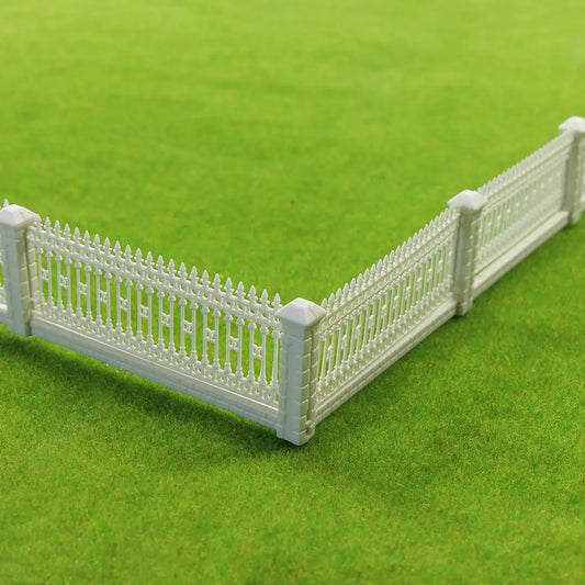 Evemodel HO OO scale 44.88" DETACHABLE Model Building Fences 1:87 for Model Railway Layout 3x23cm GY63087