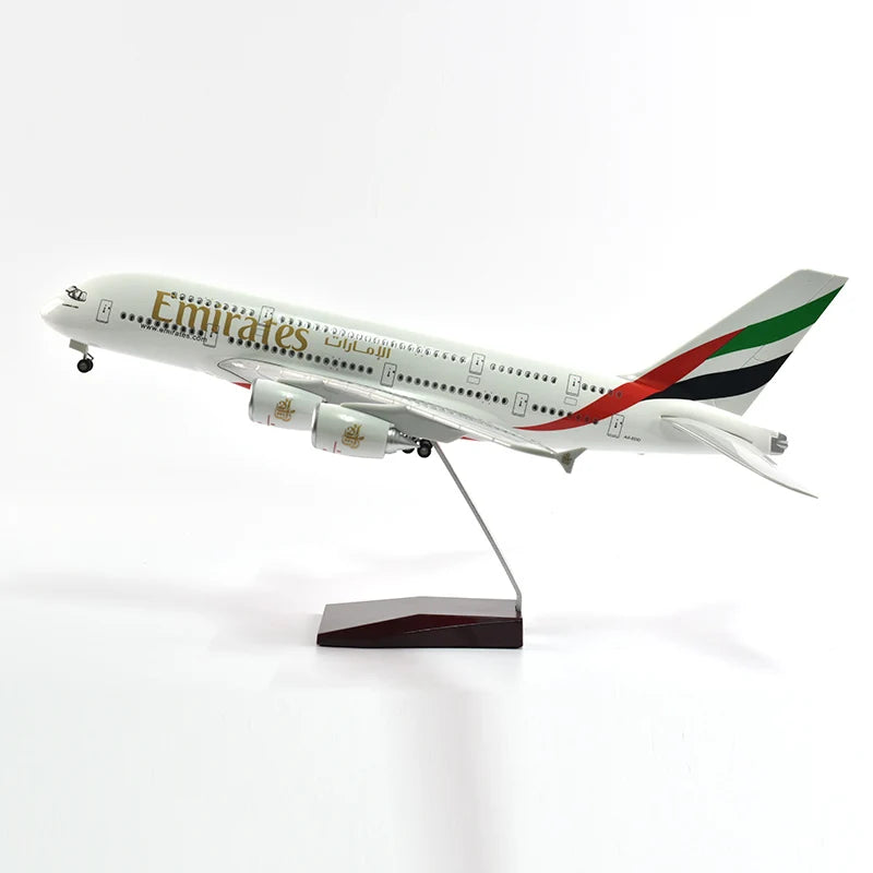 46cm British Airways Airbus a380 Plane Model Airplane Model Aircraft Resin Diecast 1:160 Scale with Light & Wheel