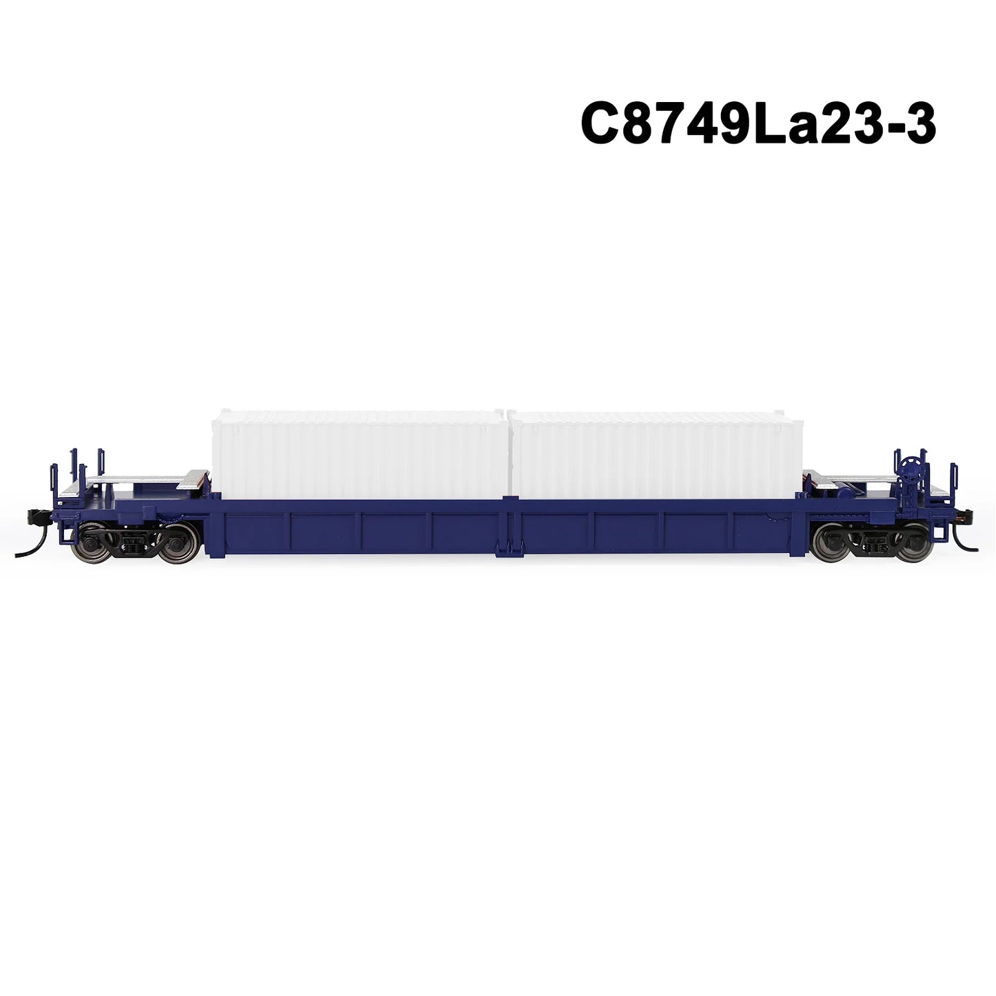 Evemodel 1 Set HO Scale 1:87 Well Car with Container Model Railway Wagons Model Train Freight Car C8749