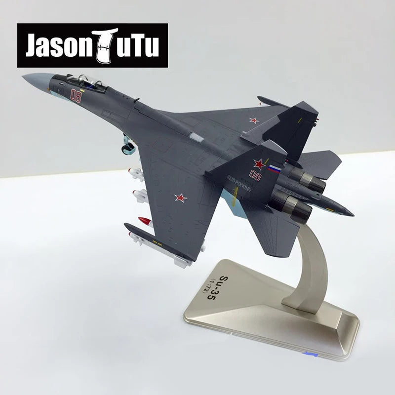 1/72 Scale Alloy Fighter Sukhoi SU-35 Multi-fighter Airplane Model Russian Air Force SU35 Aircraft Gift Collection