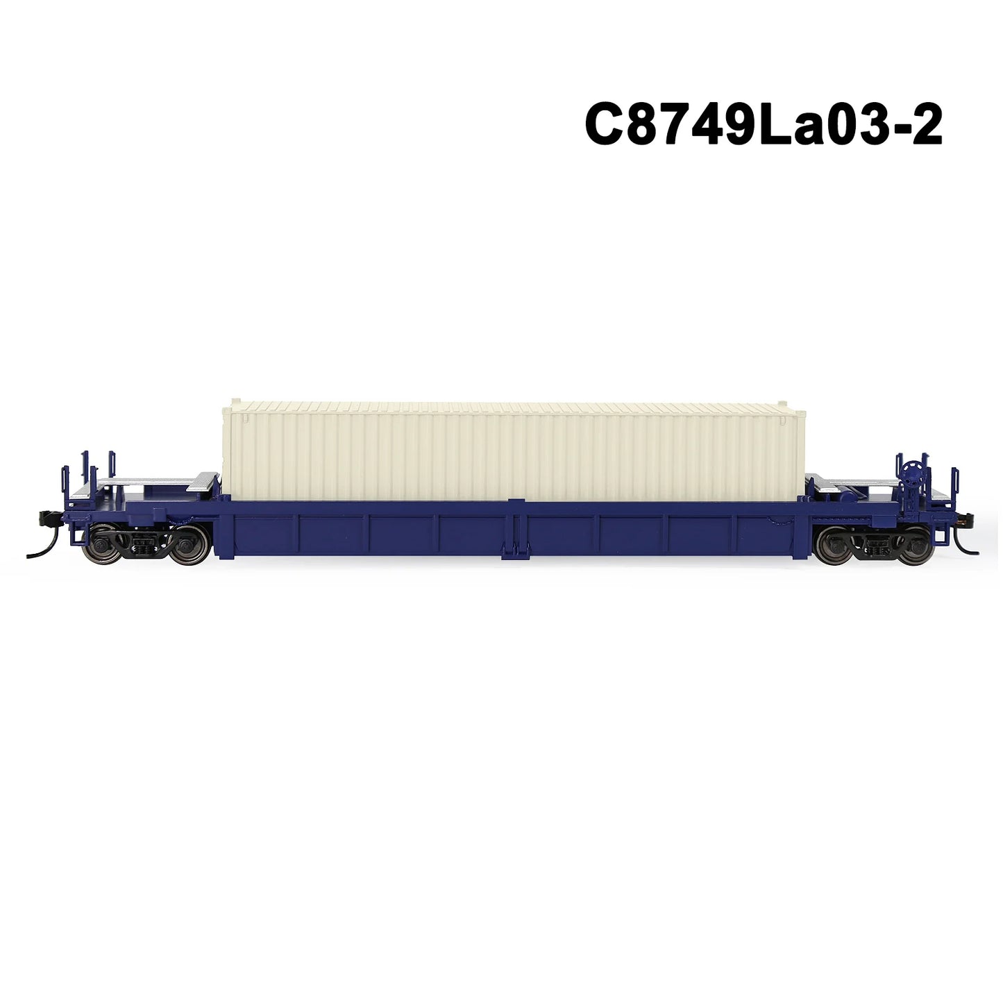 Evemodel 1 Set HO Scale 1:87 Well Car with Container Model Railway Wagons Model Train Freight Car C8749