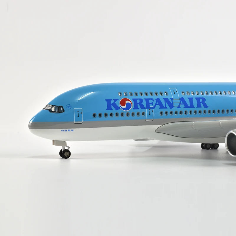 47cm Korean Air Boeing b747 Plane Model Airplane Model Aircraft Resin Diecast 1:160 Scale with Light & Wheel Planes