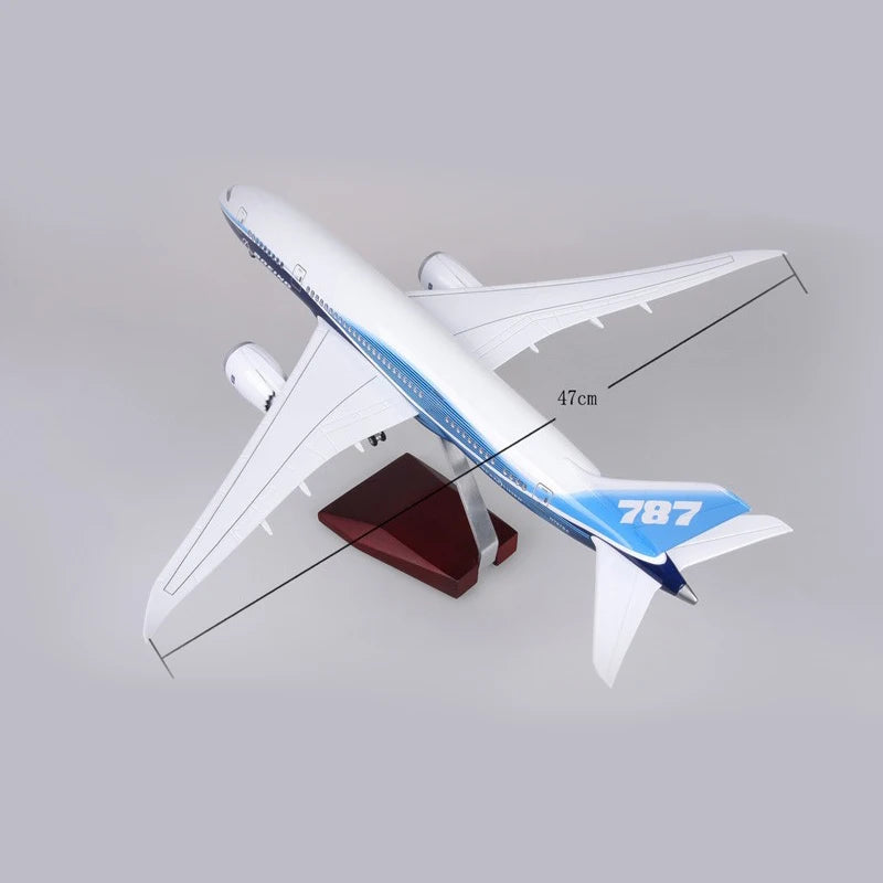 46cm Original Boeing 747 Plane Model Airplane Model Aircraft Model 1/160 Scale Diecast Resin Airplanes Planes W Light