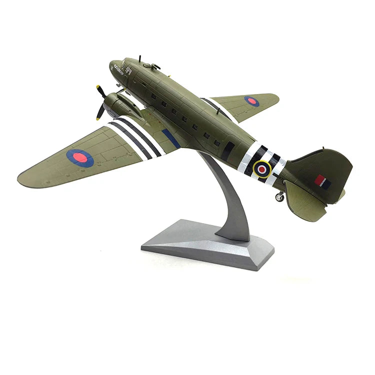 1/100 Scale Alloy Model Diecast C-47 DC3 Transport Aircraft Model