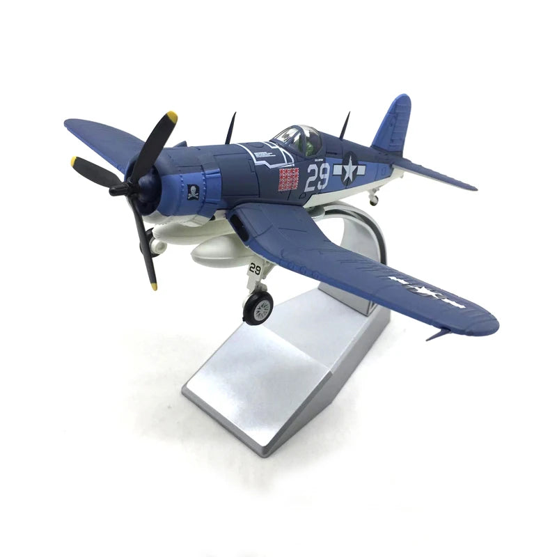 1/72 Scale U.S. Navy F4U pirate carrier-based land-based fighter alloy military aircraft model finished product