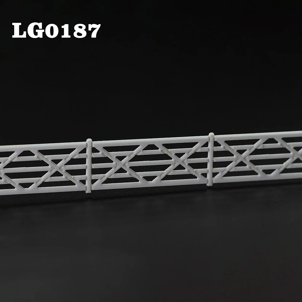 Evemodel 1 Meter Model Railway White Building Fence Wall 1:87 HO Scale Model Trains Diorama Accessory