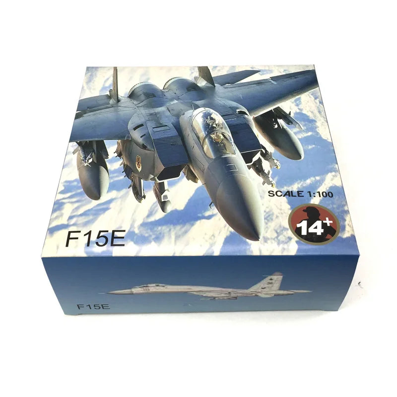 1/100 Scale US F-15E Strike Eagle supersonic fighter-bomber F15E Plane Model