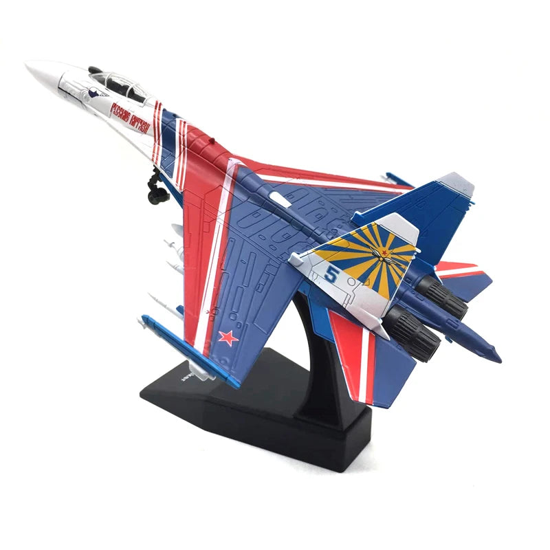 Aircraft Plane model 1/100 Russian Air Force fighter Su 35 airplane Alloy model diecast 1:100 metal Planes