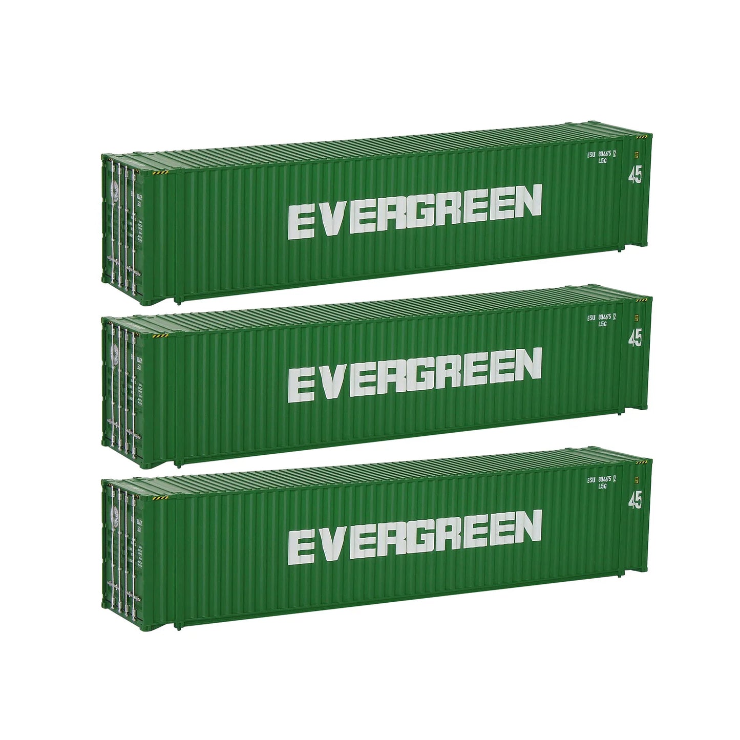 Evemodel C8745 HO Scale 1:87 45' Container 45ft Shipping Container (pack of 3)