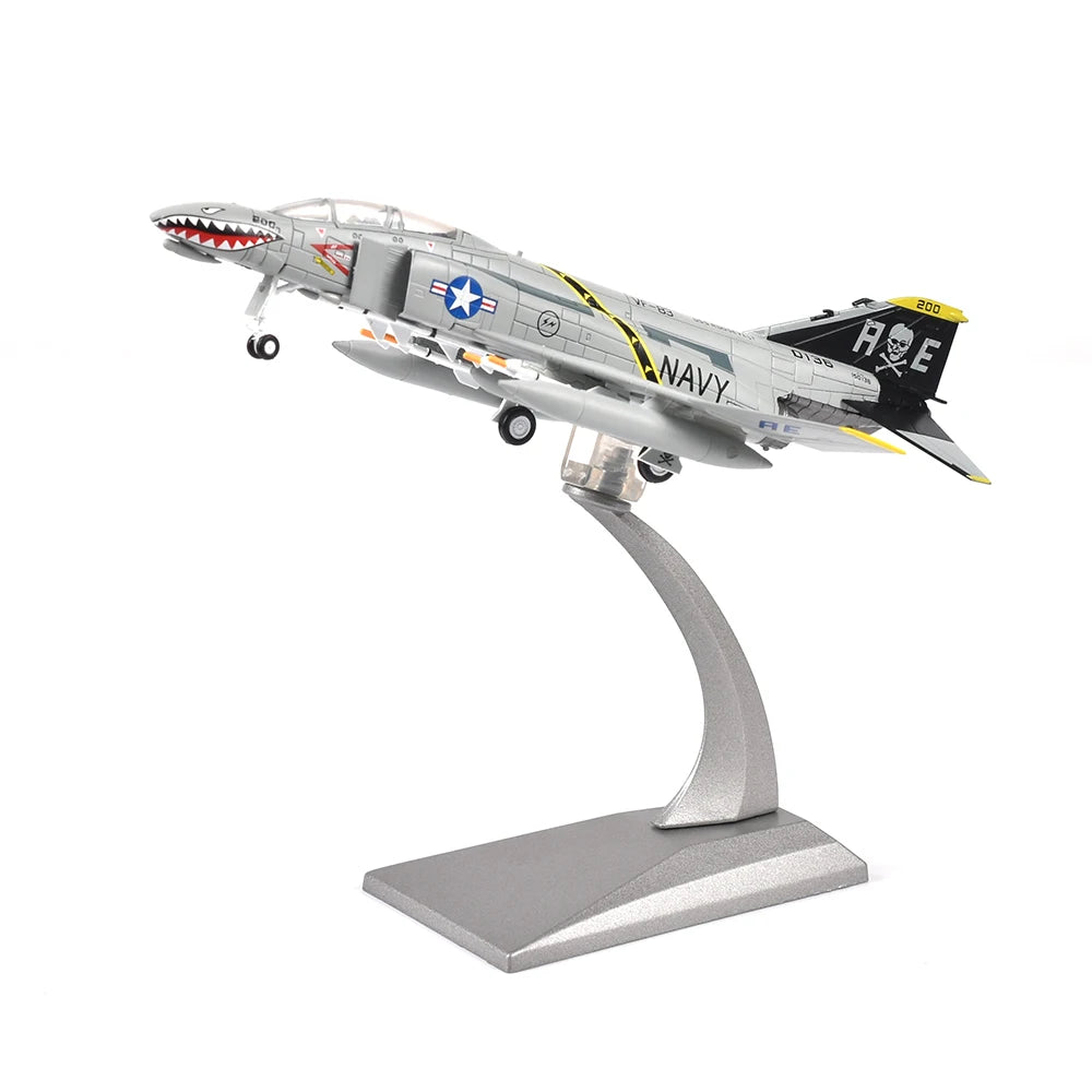 1/100 Scale Alloy Model Diecast Fighter F-4 Ghost Aircraft Model Plane