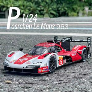 Bburago 1:24 Scale Porsche 963 Diecast Alloy Sports Car | Super Racing Car Model | Kids Gift Toy | High-Detail Simulation Vehicle