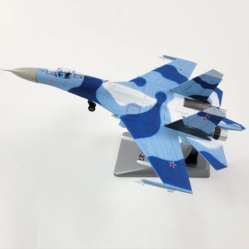 1/100 Scale Su35 Alloy Model Russian Fighter SU-35 Aircraft Model Plane