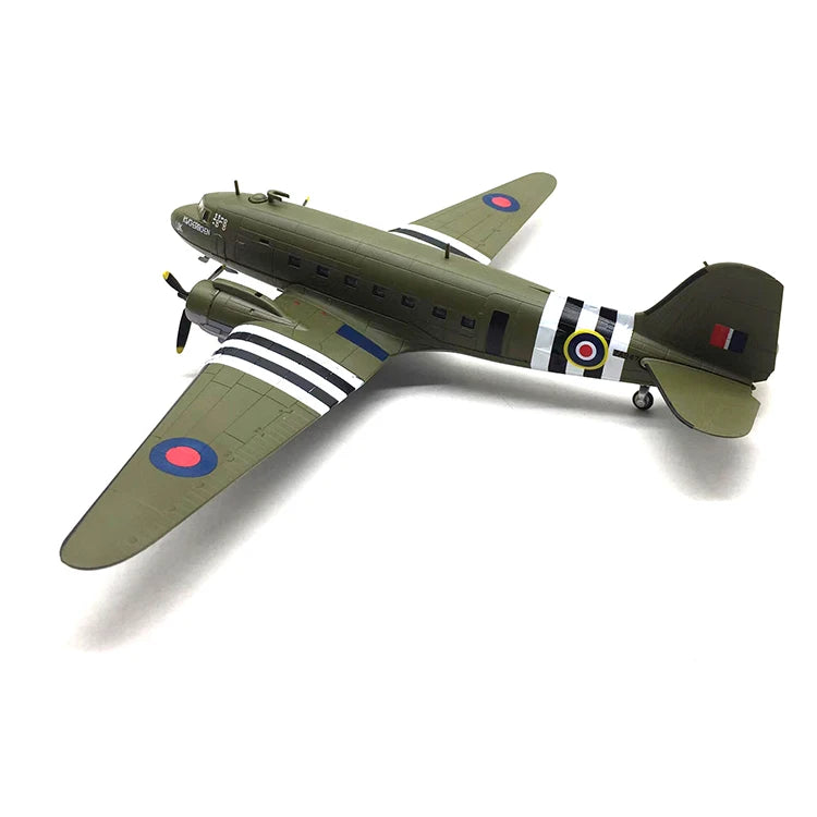 1/100 Scale Alloy Model Diecast C-47 DC3 Transport Aircraft Model