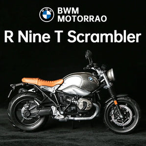 Maisto 1:18 Scale BMW R Nine T Scrambler Diecast Alloy Motorcycle Model - Street & Cross-Country Toy for Kids