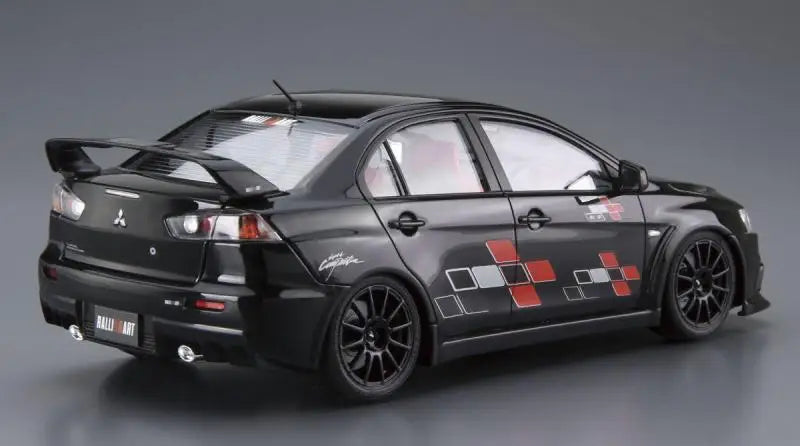 AOSHIMA 05987 1/24 Scale Model for Ralliart Lancer Evolution X'07 Car Assembly Model Building Kits for Model Hobby DIY Toys