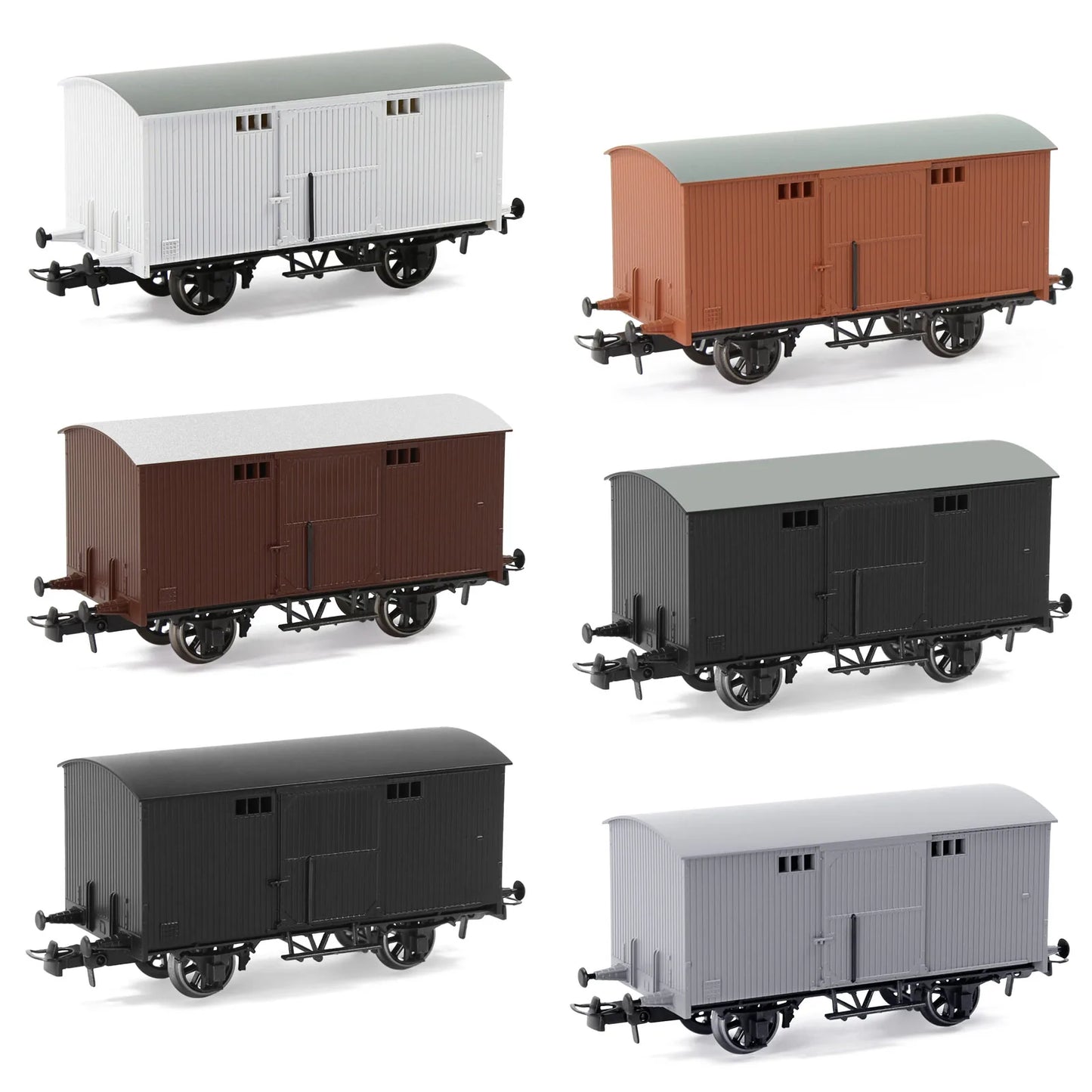 Evemodel C8728 1pc Model Trains HO Scale 1:87 20ft Box Car Wagon 20' Railway Boxcars