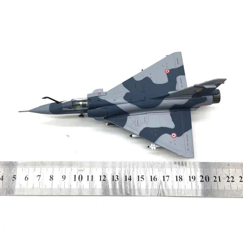 Diecast Metal 1/100 Scale French Mirage 2000 Fighter Jet Mirage-2000 Aircraft Model Planes