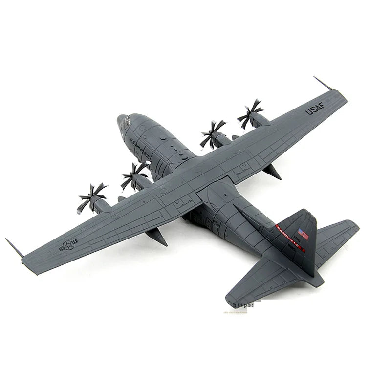 1:200 Diecast Airplane Model American AC-130 Attack Air Gunship Aircraft Model Alloy C-130 Hercules Transport Aircraft