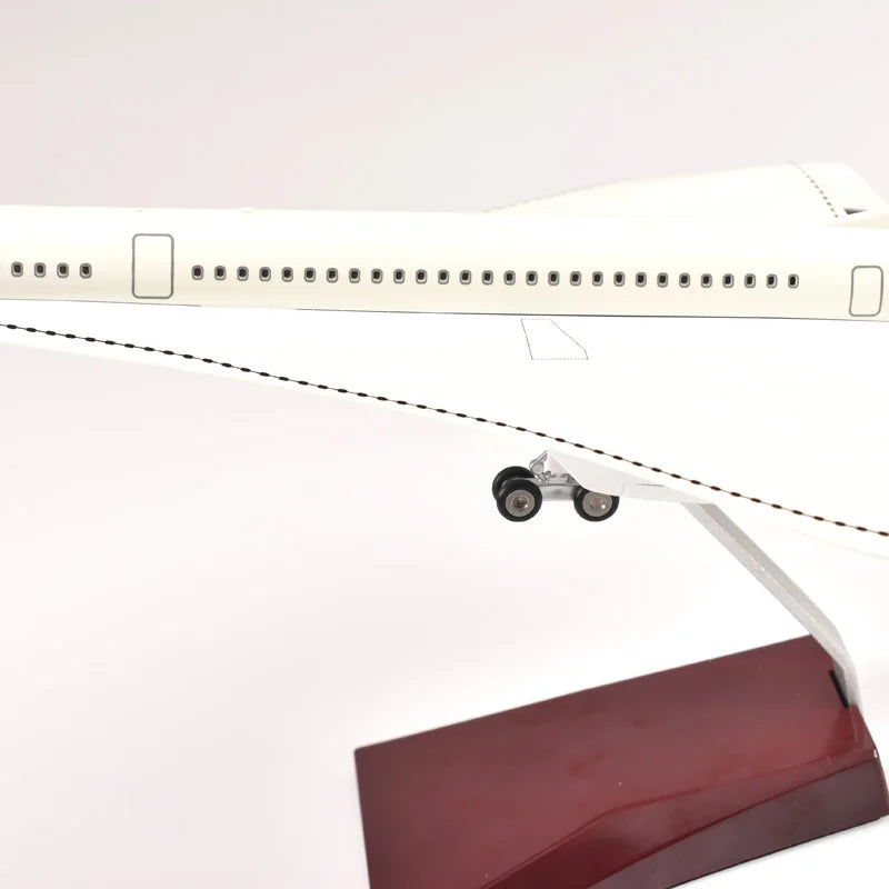 50cm Resin Diecast Air France Concorde With Light & Wheel  Plane Model Airplane Model Aircraft