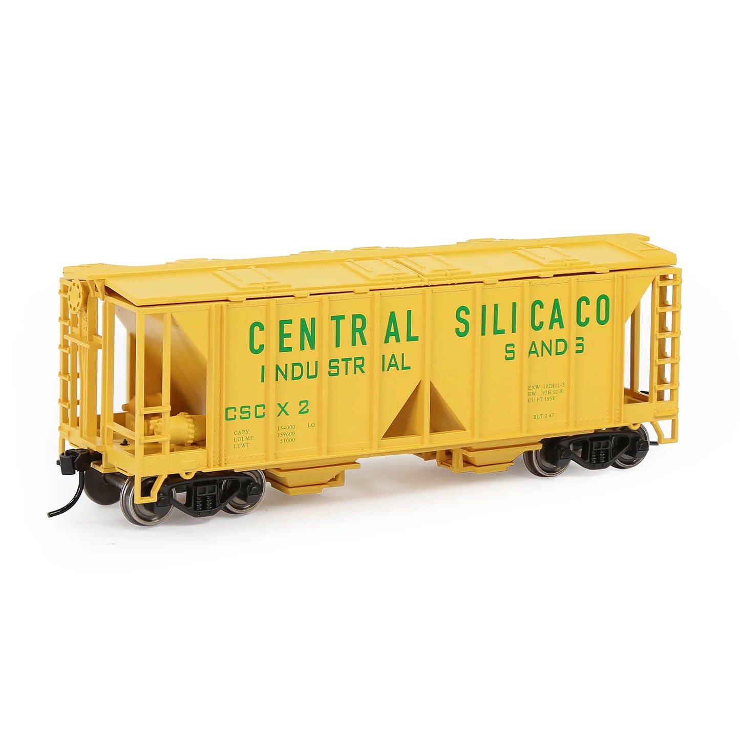 Evemodel Wagon 1 Unit HO Scale 2-Bay Covered Hopper Car 1:87 Model Trains Freight Car C8760