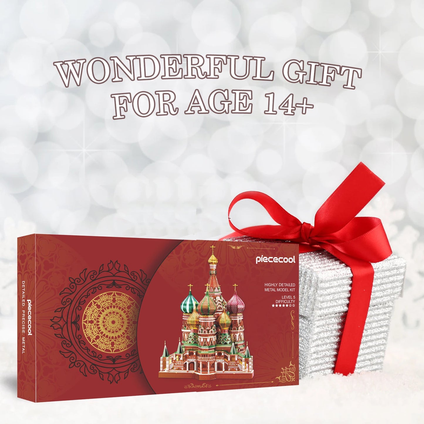 Piececool 3D Metal Puzzle Saint Basil's Cathedral Model Building Kits Jigsaw Teen Diy Toys