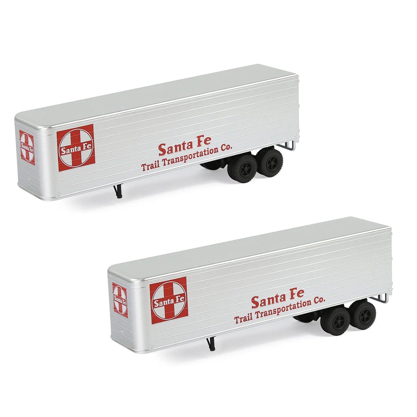 Evemodel Semi-trailer - N Scale Model Trailer Painted (Pack of 2) for Model Tractor Model Wagon C15065