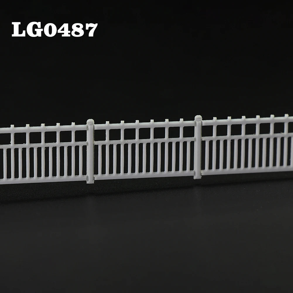 Evemodel 1 Meter Model Railway White Building Fence Wall 1:87 HO Scale Model Trains Diorama Accessory