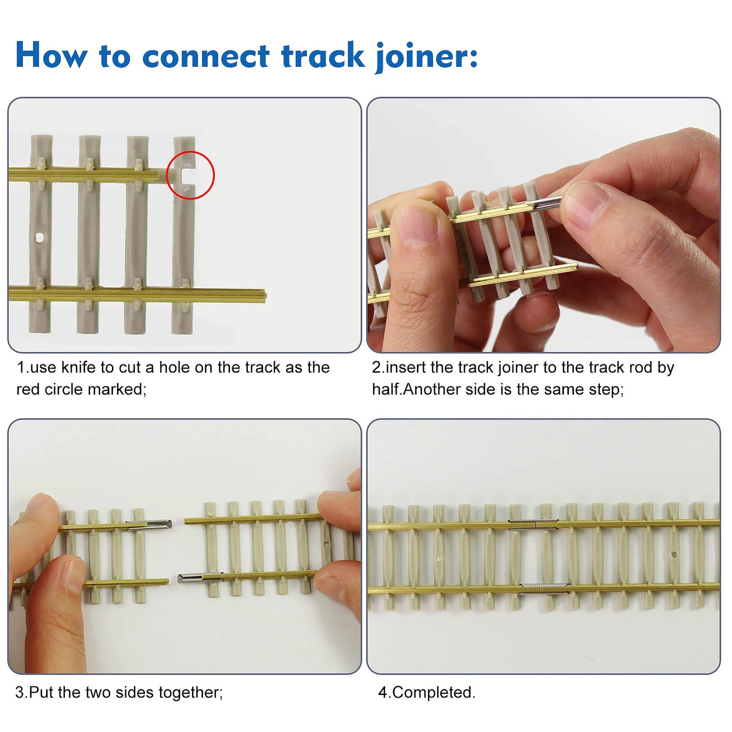 HP27HO Evemodel HO Scale 1:87 Track Flexible Rail 46cm with Rail Joiners Screws (pack of 5)