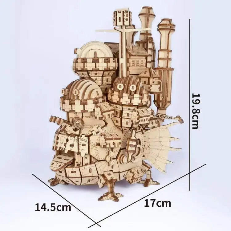 Adult 3D Wooden Puzzle Model Crafts Decoration Puzzle Magic Castle Model Kit Toy Exquisite Birthday Gift For Kids Girls Teens