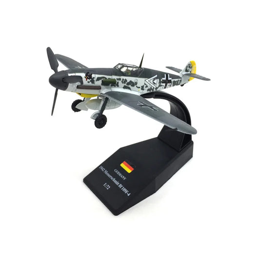 1/72 Scale German World War II Fighter BF109 Plane Diecast Metal Military Aircraft Model Collection