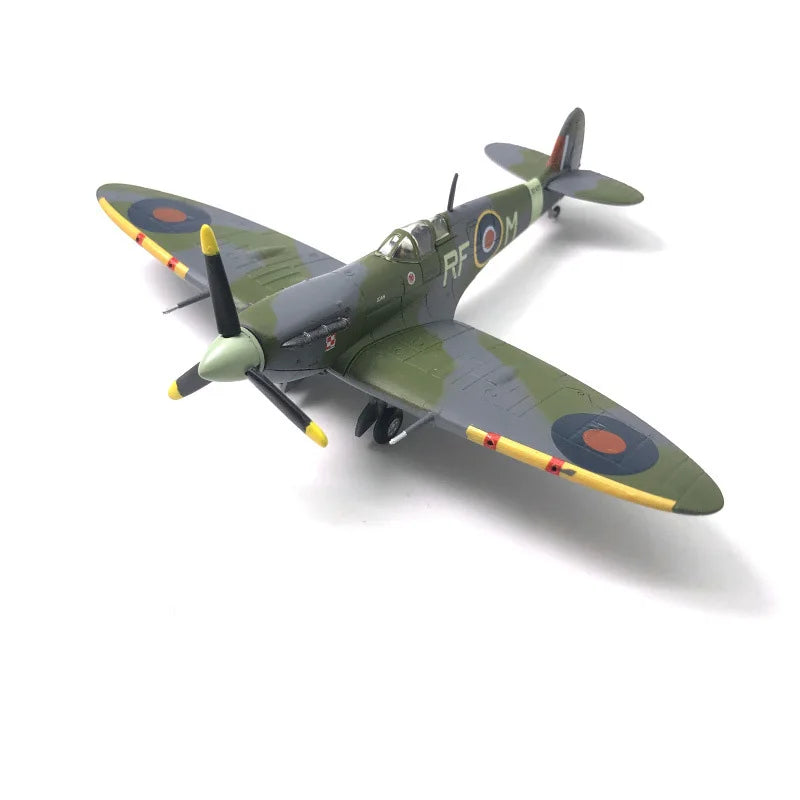 1/72 Scale Spitfire Fighter Diecast Metal Military Aircraft Model Collection