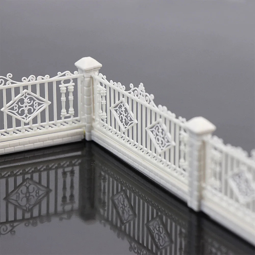 Evemodel GY43087 5pcs 3x23cm HO OO Scale Detachable Model Fences 1:87 for Building Railway Layout