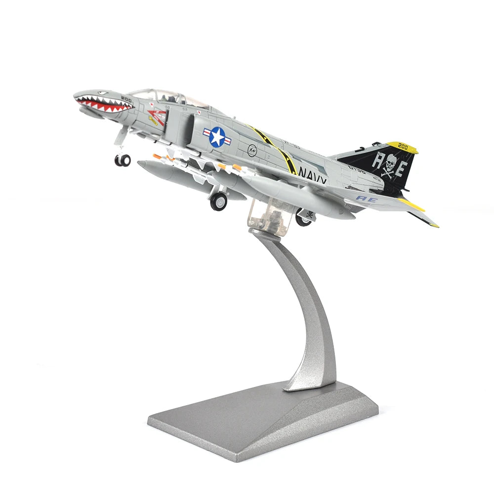 1/100 Scale Alloy Model Diecast Fighter F-4 Ghost Aircraft Model Plane