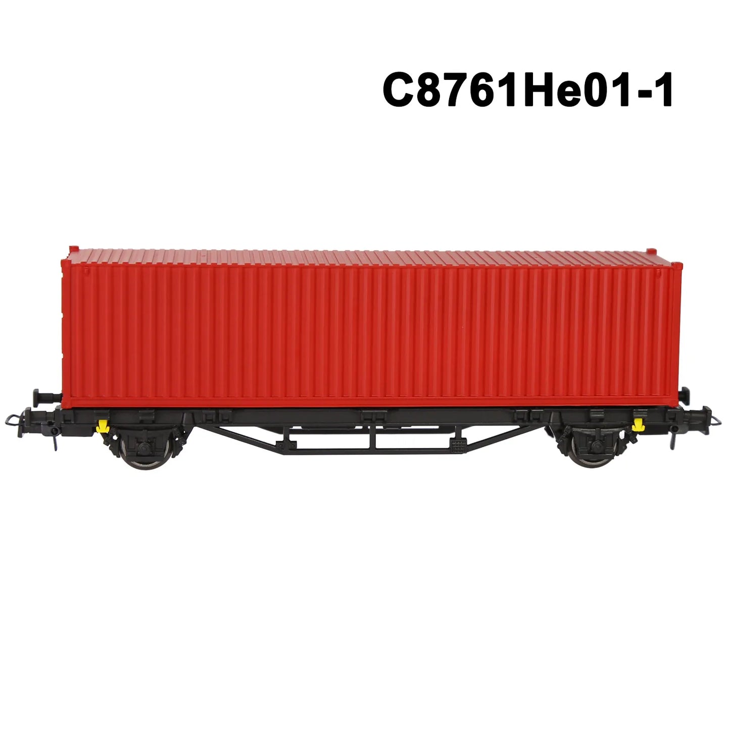 Evemodel C8761 1 Set HO Scale 1:87 Flat Car with 40' 20' Container Model Railway Wagons Freight Car